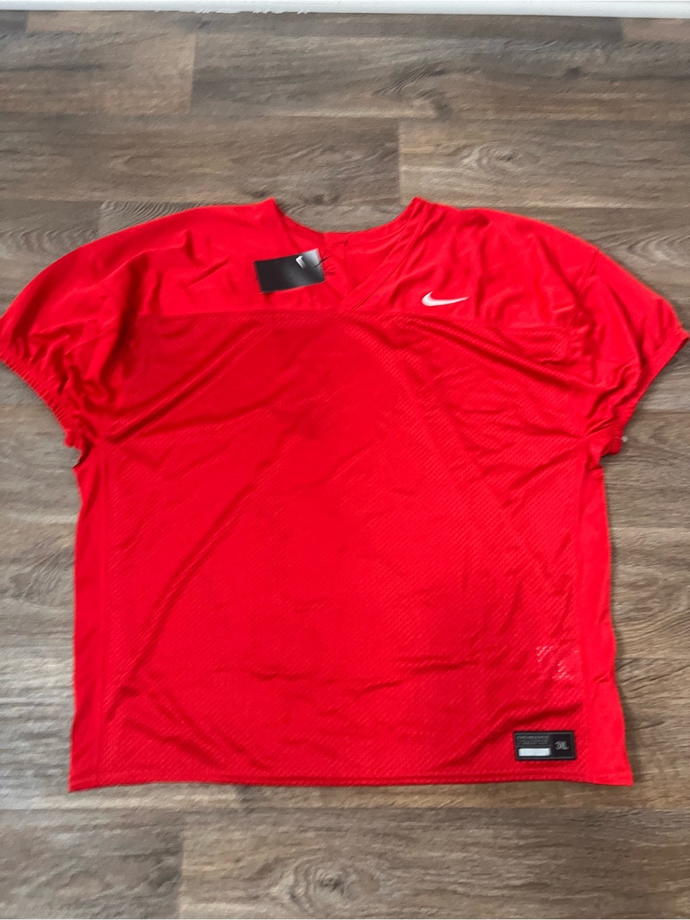 Nike Red Men’s Athletic Mesh Jersey with White Swoosh/A769